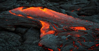 Volcanic lava, on Big Island, Hawaii. (Shutterstock Photo)