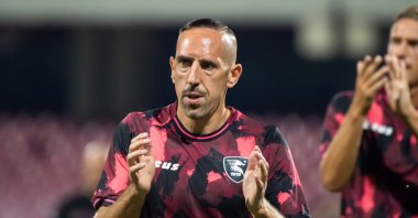 Franck Ribery during the Coppa Italia match between Salernitana and Parma Calcio at Stadio Arechi at Stadio Arechi, Salerno, Italy, Aug. 7, 2022. (Getty Photo)