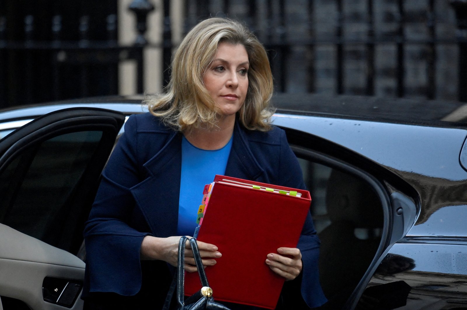 Britain&#039;s Leader of the House of Commons Penny Mordaunt walks outside Number 10 Downing Street in London, Britain, Oct. 18, 2022. (Reuters File Photo)