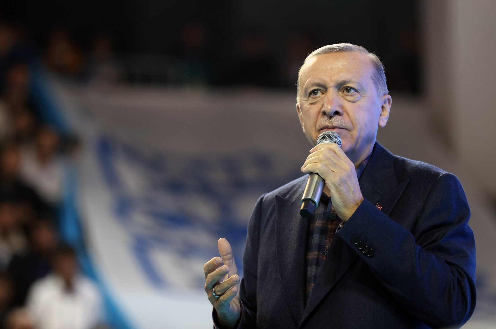 President Recep Tayyip Erdoğan speaks at a youth meeting in Malatya, Türkiye, Oct. 22, 2022 (AA Photo)