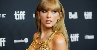 Taylor Swift arrives to speak at the Toronto International Film Festival (TIFF) in Toronto, Ontario, Canada, Sept. 9, 2022. (Reuters Photo)