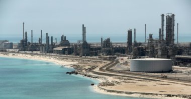 General view of Saudi Aramco's Ras Tanura oil refinery and oil terminal in Saudi Arabia, May 21, 2018. (Reuters Photo)