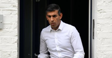 British Conservative politician Rishi Sunak leaves his home, London, the U.K., Oct. 22, 2022. (AFP Photo)