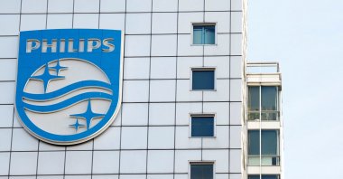 The logo of Dutch medical equipment maker Philips is seen at its company headquarters in Amsterdam, Netherlands, Jan. 29, 2019. (Reuters Photo)