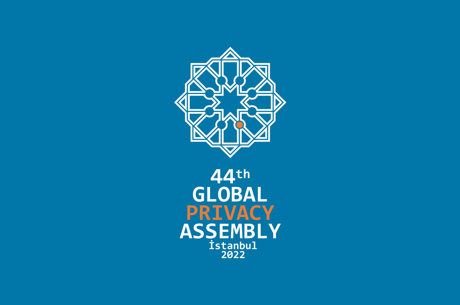 The logo of the 44th Global Privacy Assembly organized by Türkiye&#039;s Personal Data Protection Authority (KVKK) in Istanbul, Türkiye. (Courtesy of the KVKK)
