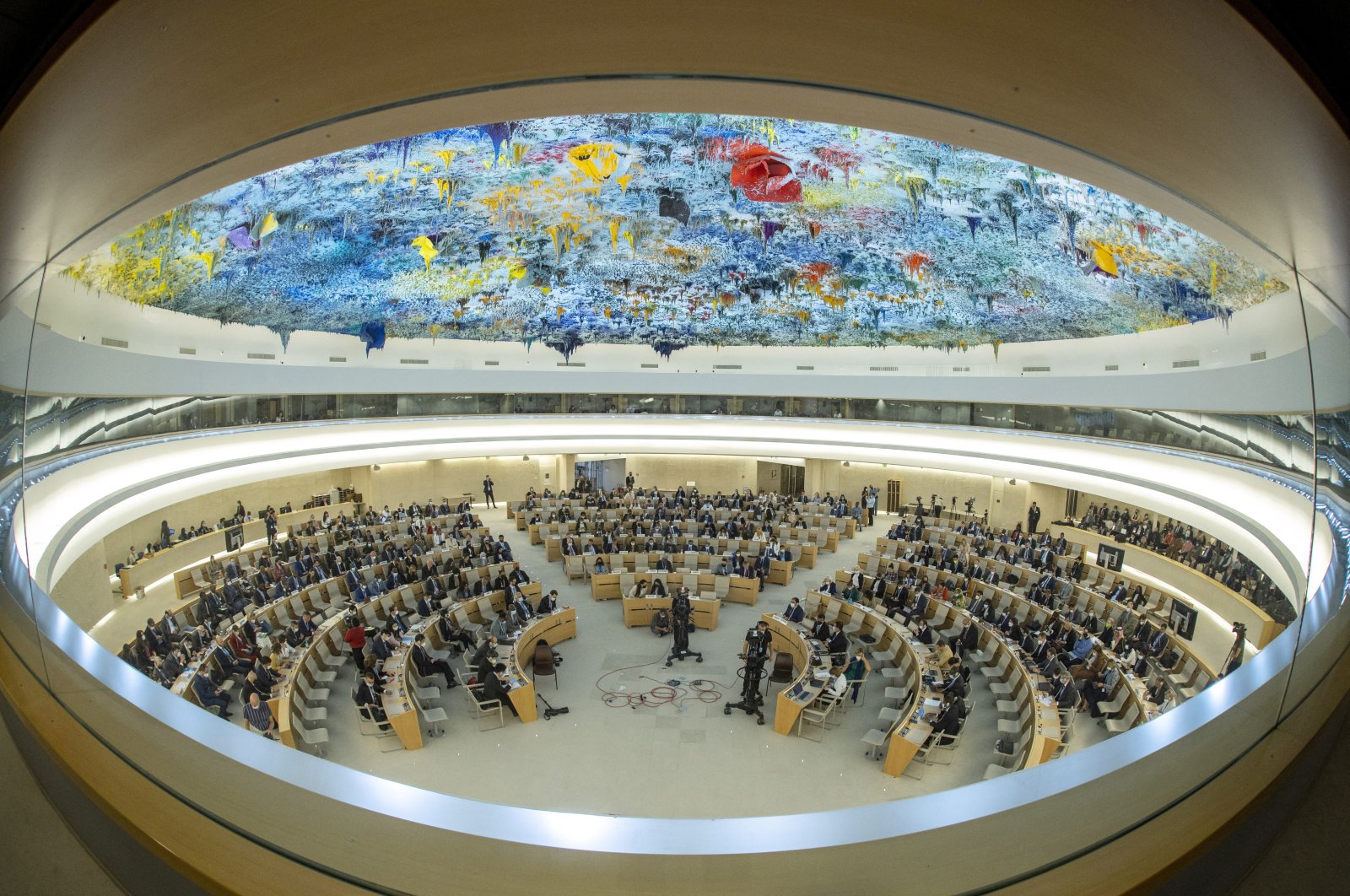 Overview of the Human Rights Council at the United Nations in Geneva, Switzerland, Sept. 12, 2022. (REUTERS Photo)