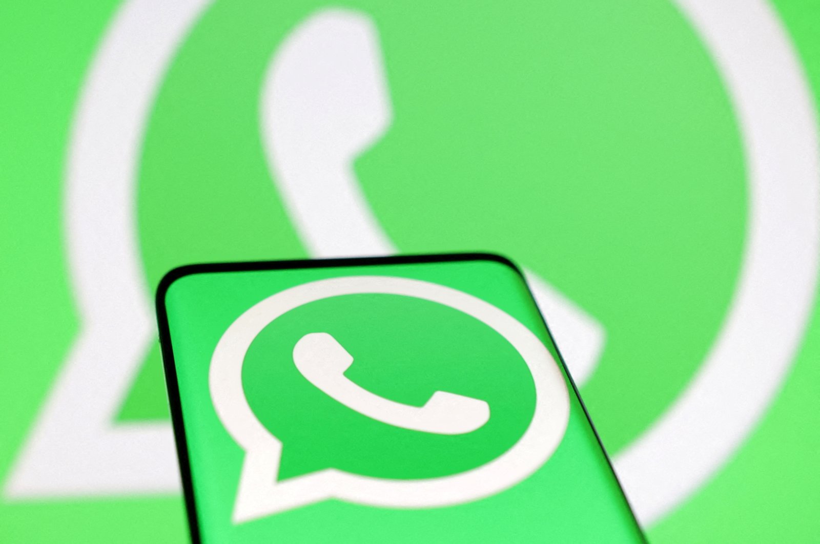 The Whatsapp logo is seen in this illustration created on Aug. 22, 2022. (Reuters Photo)