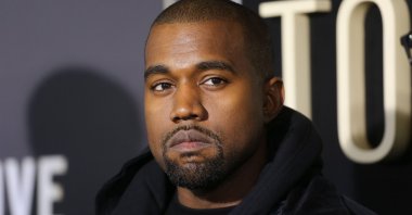 Kanye West attends the Top Five New York Premiere at Ziegfeld Theater, New York, U.S., Dec. 3, 2014. (Alamy via Reuters)
