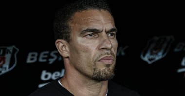 Beşiktaş head coach Valerien Ismael looks on during a match at Vodafone Park in the 10th week of Spor Toto Super League, Istanbul, Türkiye, Oct. 19, 2022. (AA Photo)