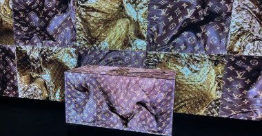 Art displayed at Louis Vuitton&#039;s &quot;200 Trunks, 200 Visionaries&quot; exhibition, New York City, U.S., Oct. 25, 2022. (Photo by Funda Karayel)