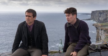 Colin Farrell (L), and Barry Keoghan in &quot;The Banshees of Inisherin.&quot; (AP Photo)