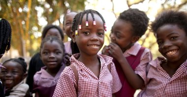 A group of African kids are seen in this undated photo. (Getty Images)