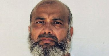This undated image provided by the legal counsel to Saifullah Paracha shows Paracha at the Guantanamo Bay detention center. (AP Photo)