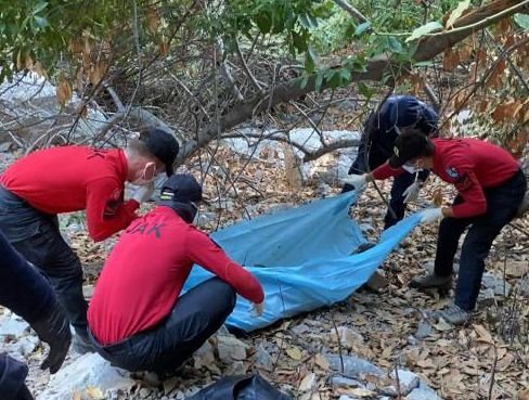 Authorities discovered the body of a German tourist who had been missing for 24 days in Butterfly Valley, Fethiye, Türkiye, Oct. 31, 2022. (AA Photo)