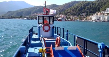 A total of 13,121 kilograms of marine litter was collected from the sea surface in Marmaris and Fethiye through the "Zero Waste Blue Movement," Türkiye, Oct. 31, 2022