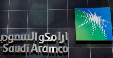 The logo of Saudi Aramco is seen at Aramco headquarters in Dhahran, Saudi Arabia, May 23, 2018. (Reuters Photo)