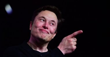 Tesla CEO Elon Musk speaks during the unveiling of the new Tesla Model Y in Hawthorne, California, U.S., March 14, 2019. (AFP Photo)