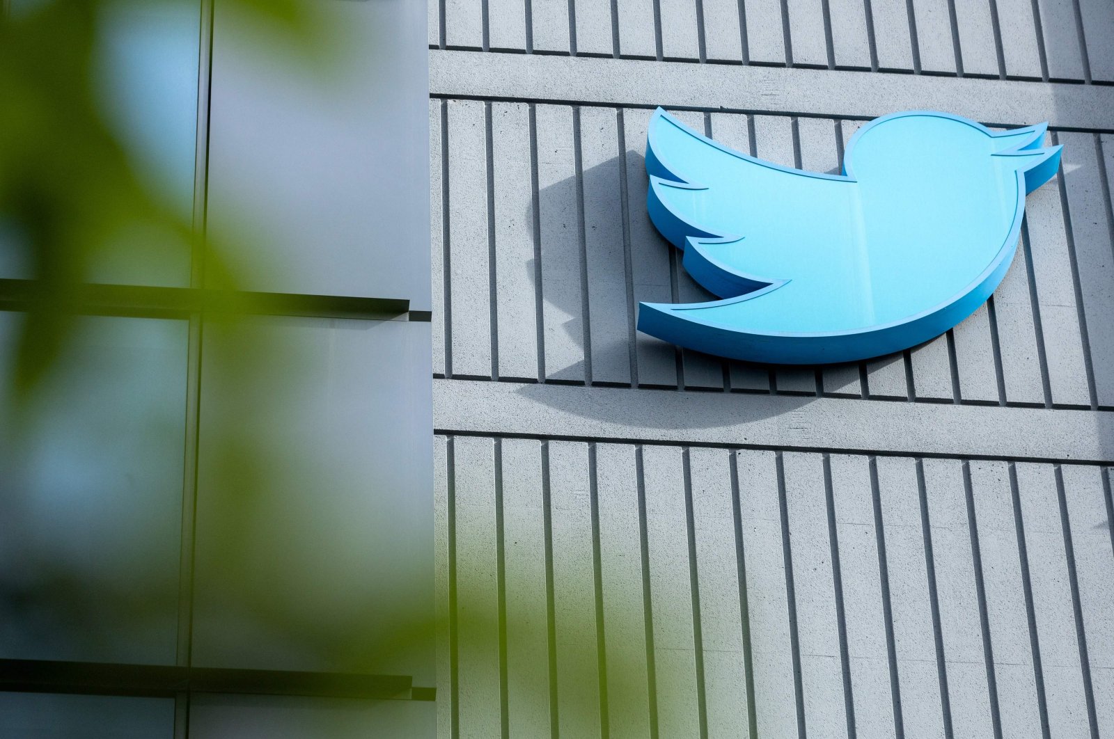The Twitter logo is seen on a sign on the exterior of Twitter headquarters in San Francisco, California, U.S., Oct. 28, 2022. (AFP Photo)