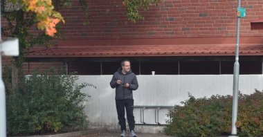 An undated photo shows Levent Kenez outside his home, in Stockholm, Sweden. (Photo by Çağrı Oğuz) 
