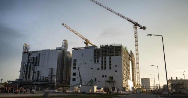 The construction site of German chemicals company BASF is pictured in Schwarzheide, eastern Germany, Nov. 1, 2022. (AFP Photo)