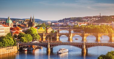 The Old Town pier and Charles Bridge over Vltava river in Prague, Czech Republic. (Shutterstock Photo)