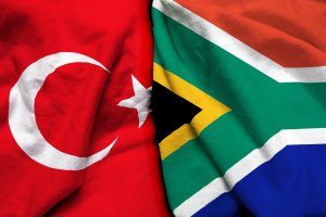 The Turkish and South African flags are seen side by side. (Shutterstock Photo)