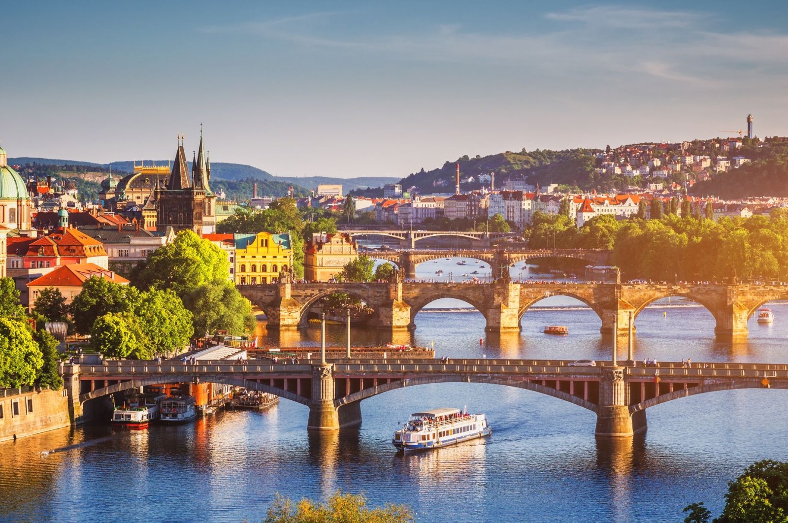 The Old Town pier and Charles Bridge over Vltava river in Prague, Czech Republic. (Shutterstock Photo)