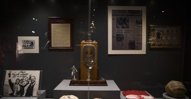 "Shoot and Goal: Turkish Football History" exhibition reveals the long and colorful history of football in Türkiye for the first time as part of the 100th anniversary of the republic, Ankara, Türkiye, Oct. 1, 2022. (AA Photo)
