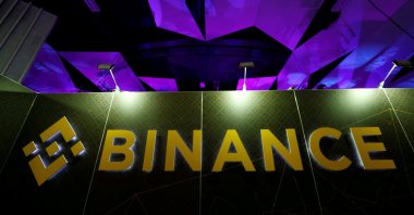 The logo of Binance is seen on the company's exhibition stand at the Delta Summit, Malta's official Blockchain and Digital Innovation event promoting cryptocurrency, in St Julian's, Malta, Oct. 4, 2018. (Reuters Photo)