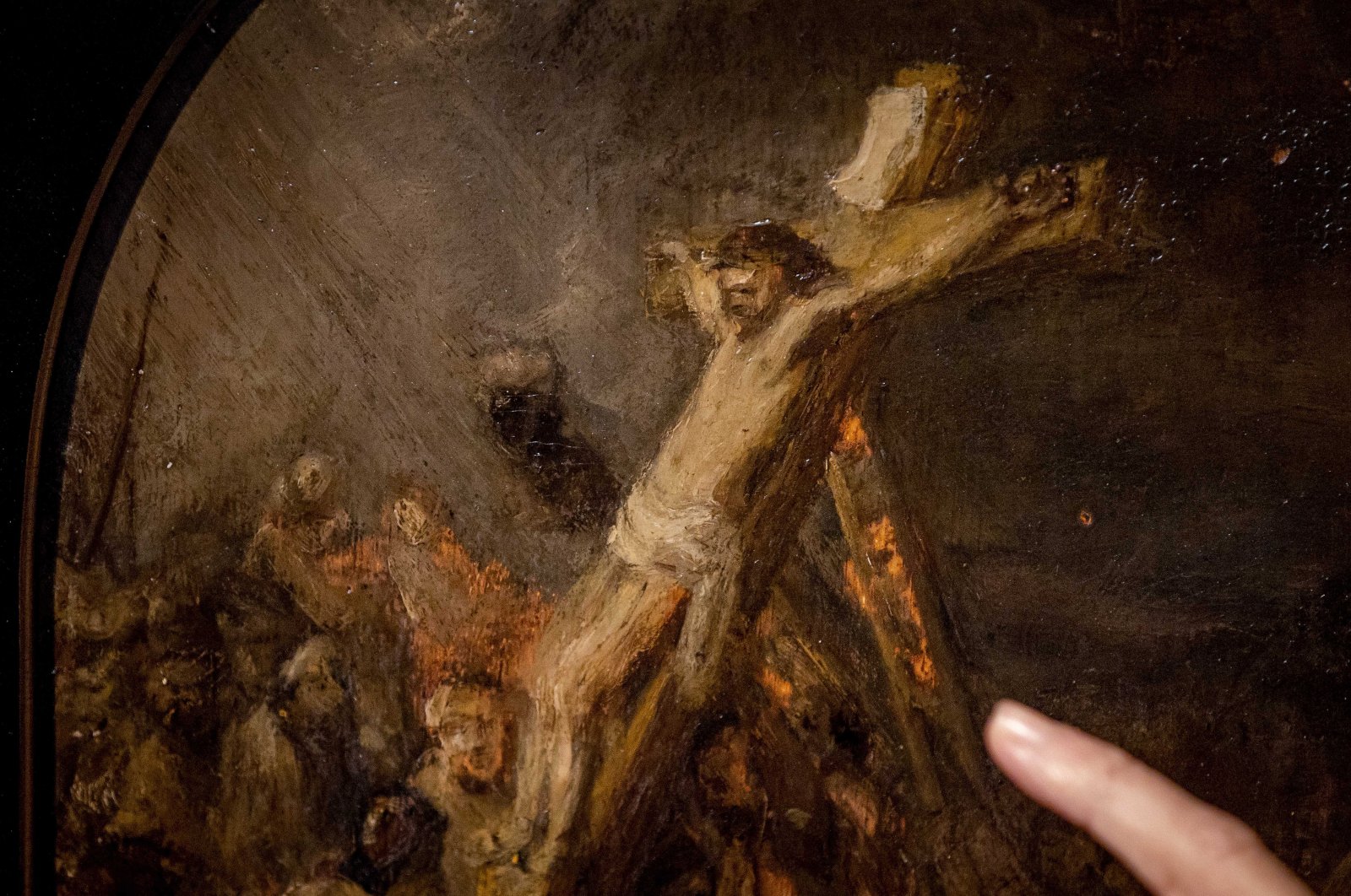 Sketsa minyak yang disengketakan tampaknya dibuat oleh pelukis Belanda Rembrandt