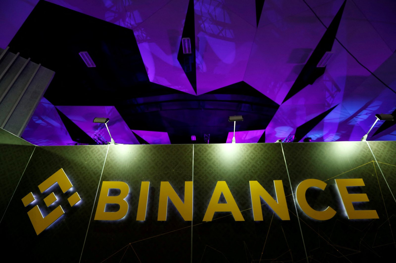 The logo of Binance is seen on the company&#039;s exhibition stand at the Delta Summit, Malta&#039;s official Blockchain and Digital Innovation event promoting cryptocurrency, in St Julian&#039;s, Malta, Oct. 4, 2018. (Reuters Photo)