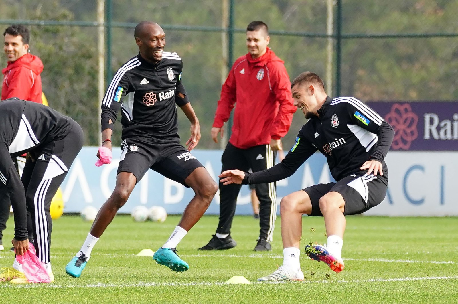 Beşiktaş players train ahead of their derby against Galatasaray, Nov. 4, 2022 (IHA Photo)