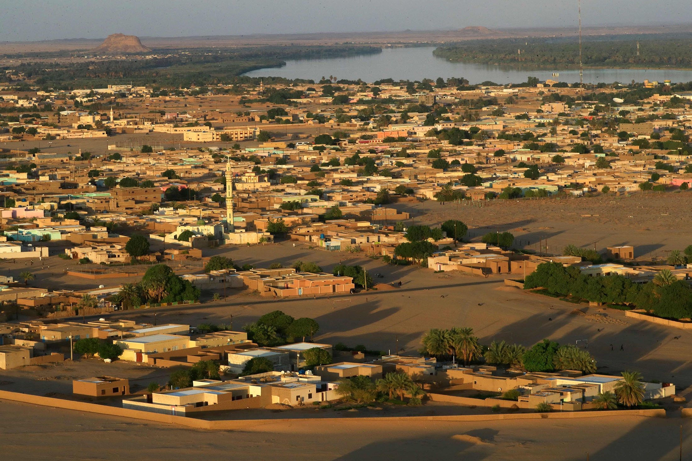 A view of the Nile river flowing through Karima city, in Northern State, Sudan, Oct. 29, 2022. (AFP Photo)