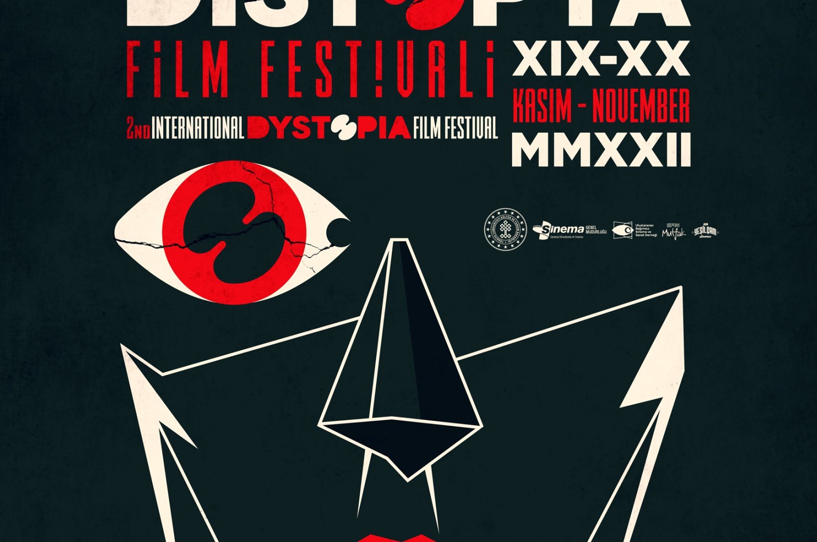 The poster of the second &quot;International Dystopia Film Festival.&quot; (Photo courtesy of Türsak Foundation)