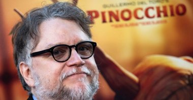 Mexican director Guillermo del Toro arrives for the premiere of &quot;Pinocchio&quot; during the 2022 American Film Institute Festival at the TCL Chinese Theatre in Hollywood, California, U.S., Nov. 5, 2022. (AFP Photo)