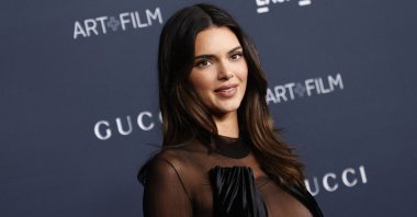 Model Kendall Jenner attends the 11th Annual LACMA Art Film Gala at Los Angeles County Museum of Art in Los Angeles, California, U.S., Nov. 5, 2022. (AFP Photo)
