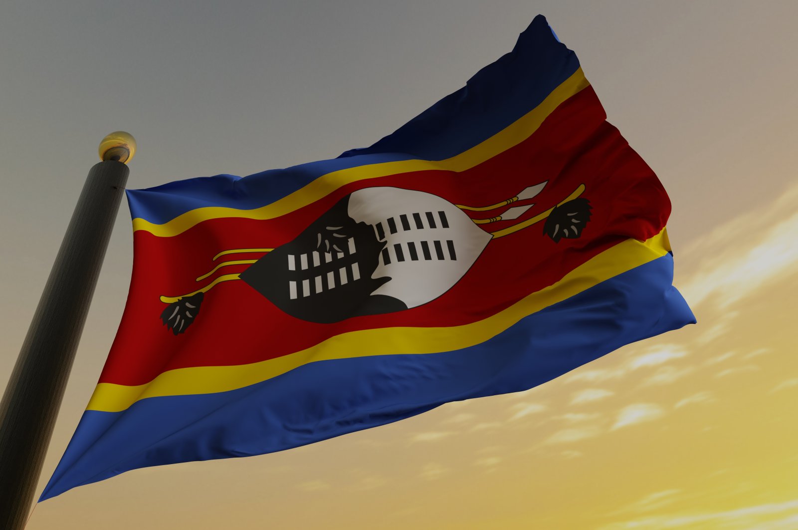 Flag of Eswatini. (Getty Images Photo)
