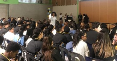 Students seen at a high school in Melbourne, Victoria, Australia, Nov. 11, 2022. (AA Photo)
