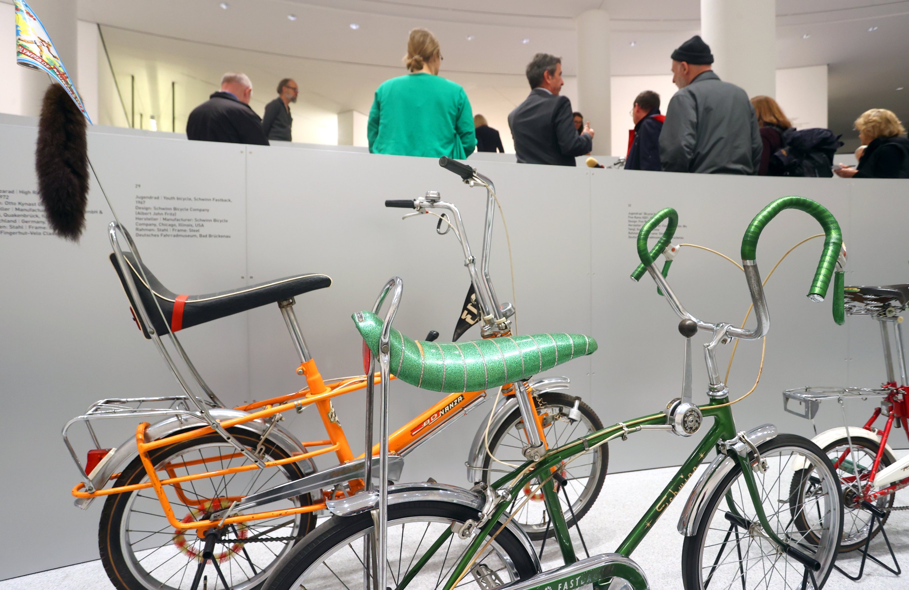 Bicycles from the 1970s. A selection of 70 of the world's most ground-breaking and iconic bicycle designs are on display in Munich, Germany, Nov. 11, 2022. (dpa Photo)