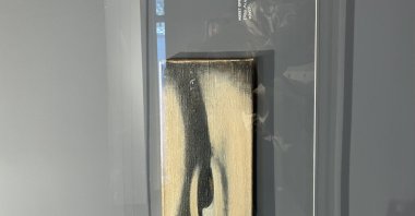 &quot;Das Auge der Mona Lisa&quot; by Meret Oppenheim in &quot;The Virtues of Rebellion&quot; exhibition, New York, U.S., Nov. 1, 2022. (Photo by Funda Karayel)