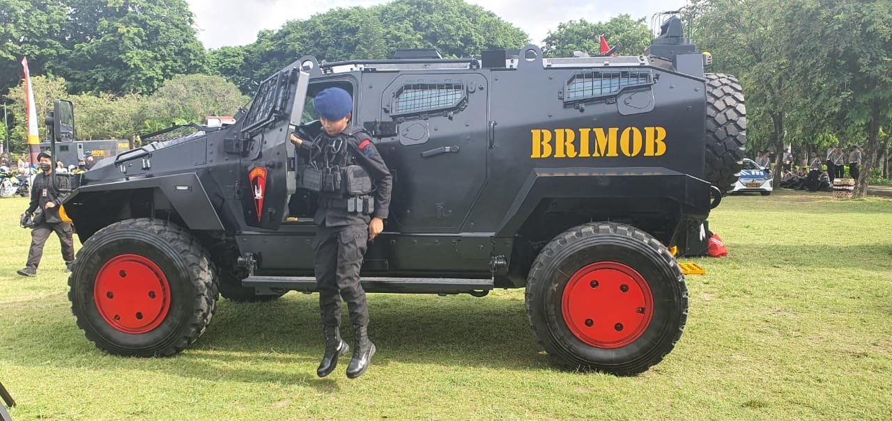 Nurol Makina&#039;s Yörük 4x4 vehicle operated by Brimob is seen during the G-20 summit in Bali, Indonesia, Nov. 16, 2022. (Courtesy of Nurol Makina)