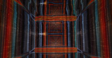 Installation of "Machine Hallucinations – Space" by Refik Anadol, Noor Riyadh Festival, Riyadh, Saudi Arabia, Oct. 27, 2022. (Photo courtesy of Nour Riyadh Festival)