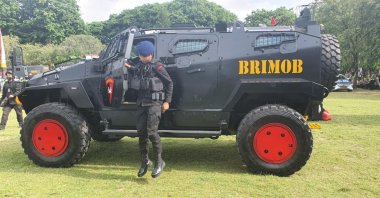 Nurol Makina's Yörük 4x4 vehicle operated by Brimob is seen during the G-20 summit in Bali, Indonesia, Nov. 16, 2022. (Courtesy of Nurol Makina)