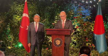 Ambassador Osman Turan speaks at an event celebrating the 99th anniversary of the Republic of Türkiye in Dhaka, Bangladesh, Nov. 1, 2022. (AA File Photo)