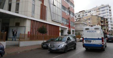 A view of the Elbasan Court of First Instance in Elbasan, Albania, Nov. 17, 2022. (AA Photo)