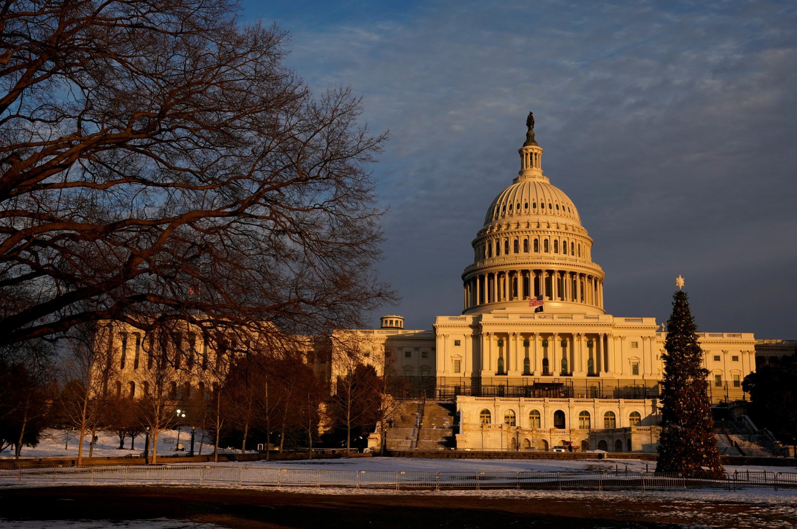 The U.S. Capitol, the seat of the Congress, is seen at sunset, Washington, U.S., January 5, 2022. (Reuters Photo)
