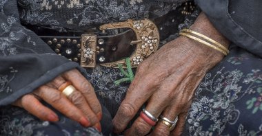 A woman wearing traditional ornaments of jewelry, Şanlıurfa, Türkiye. (Getty Images Photo)