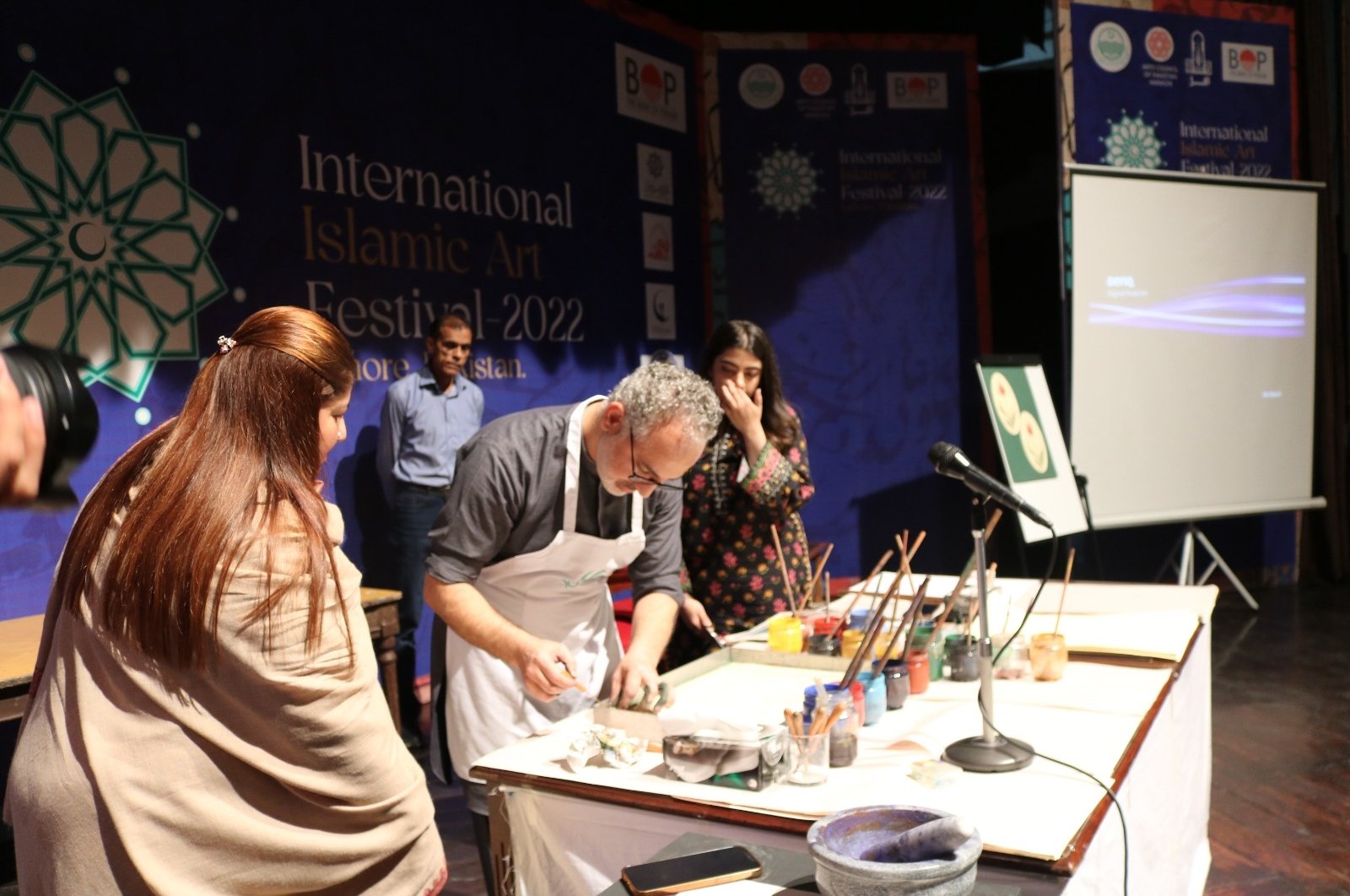 Seni marmer Turki diperkenalkan di Festival Seni Islam di Pakistan
