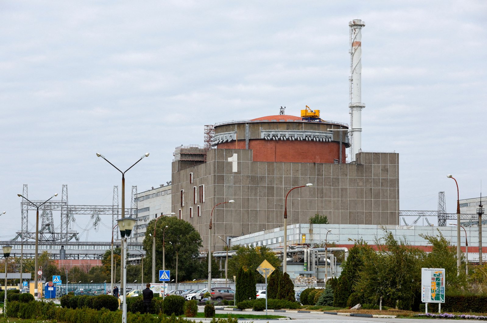A view of the Zaporizhzhia Nuclear Power Plant, Zaporizhzhia, Russian-controlled Ukraine, Oct. 14, 2022. (Reuters Photo)