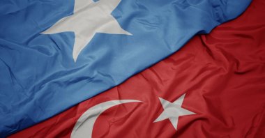 The flags of Somalia and Türkiye are seen together in this undated file photo. (Shutterstock Photo)